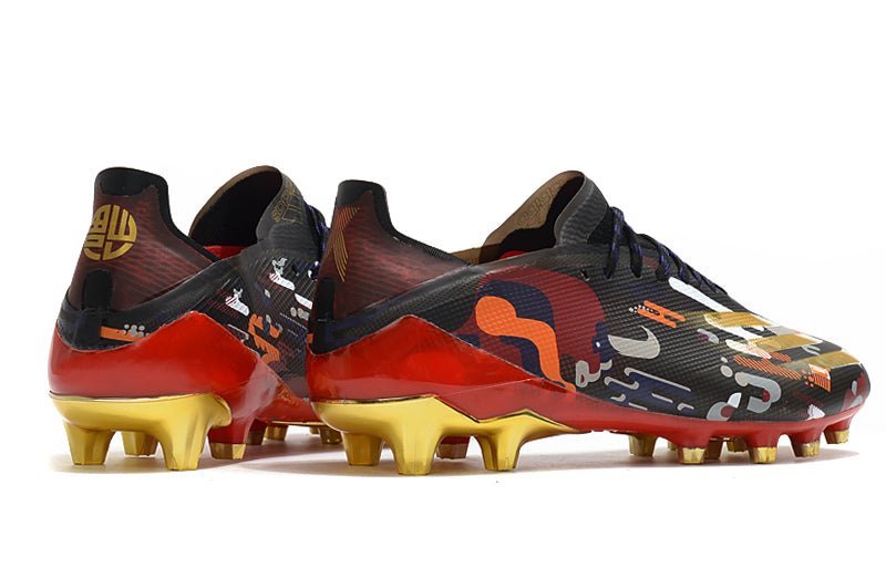 Adidas X Ghosted.1 FG – Noir Rouge Or - FootXPert