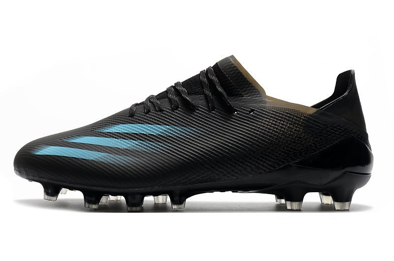 Adidas X Ghosted.1 FG – Superstealth – Noir Bleu Cyan - FootXPert