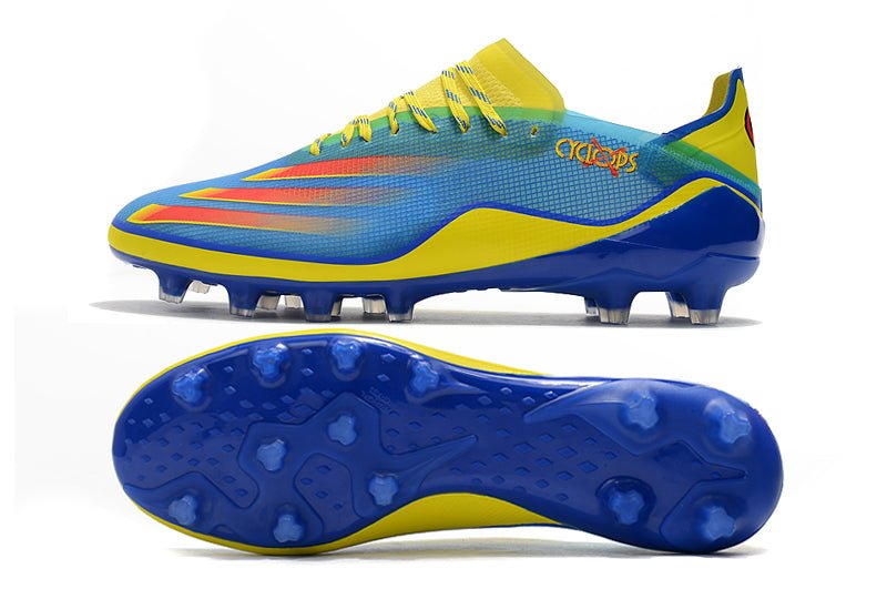 Adidas X Ghosted.1 FG – X - Men Cyclops – Bleu Rouge Vif Jaune - FootXPert