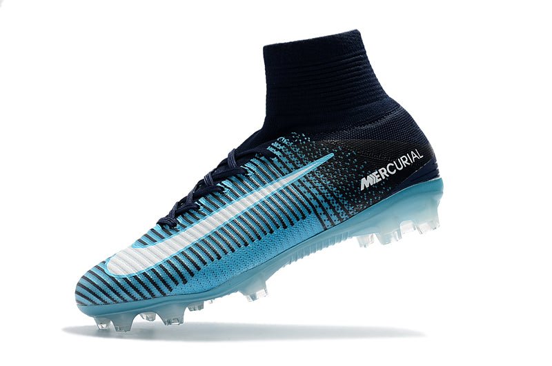 Nike Mercurial Superfly 5 Elite FG – Noir Bleu - FootXPert