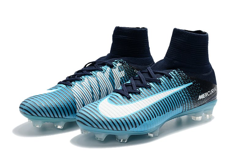 Nike Mercurial Superfly 5 Elite FG – Noir Bleu - FootXPert