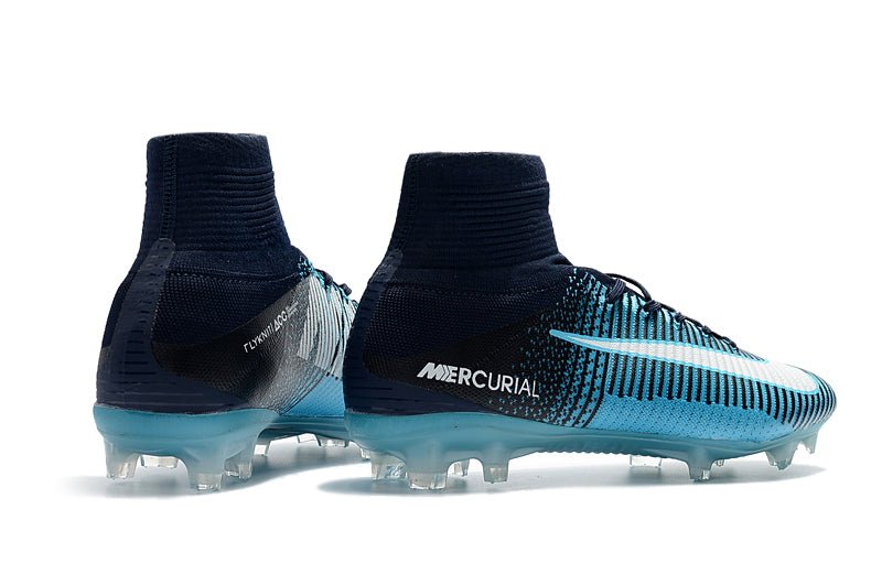 Nike Mercurial Superfly 5 Elite FG – Noir Bleu - FootXPert