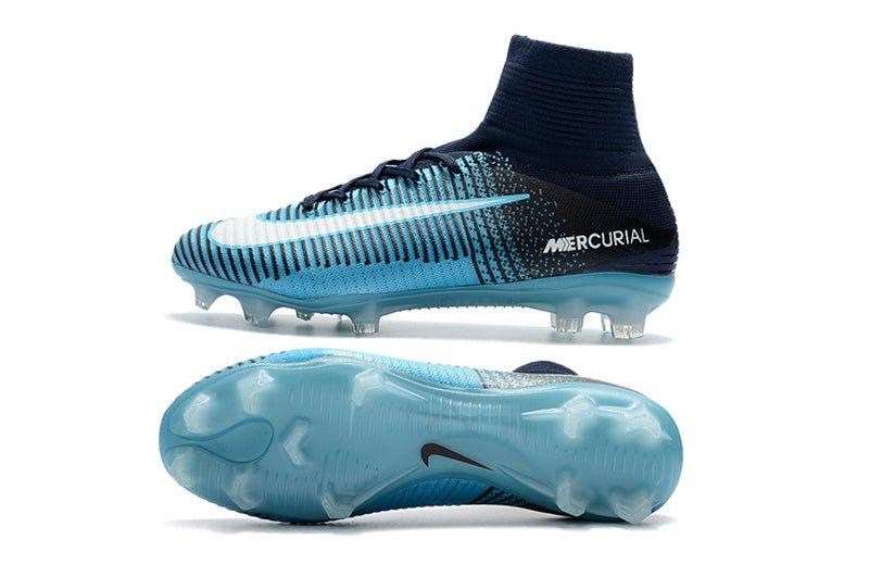 Nike Mercurial Superfly 5 Elite FG – Noir Bleu - FootXPert