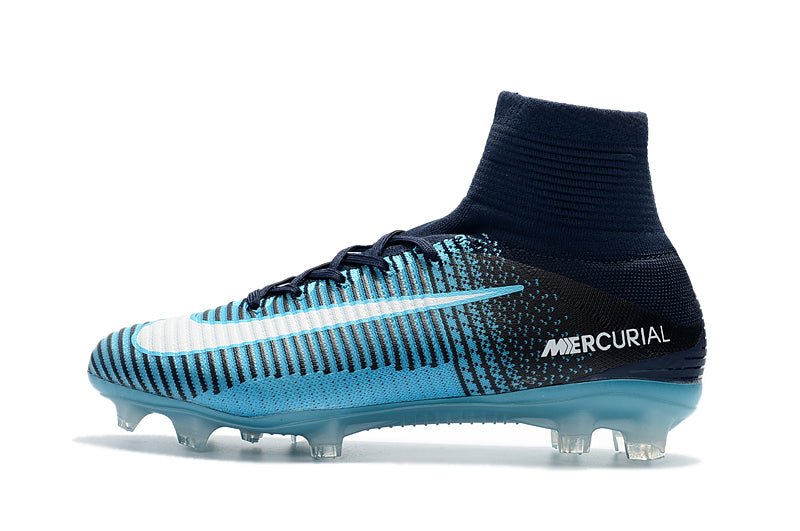 Nike Mercurial Superfly 5 Elite FG – Noir Bleu - FootXPert
