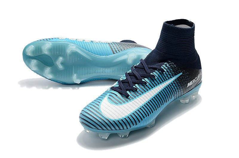 Nike Mercurial Superfly 5 Elite FG – Noir Bleu - FootXPert