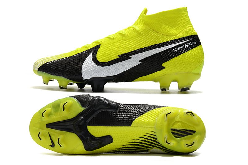Nike Mercurial Superfly 7 Elite FG – Jaune Noir Blanc - FootXPert