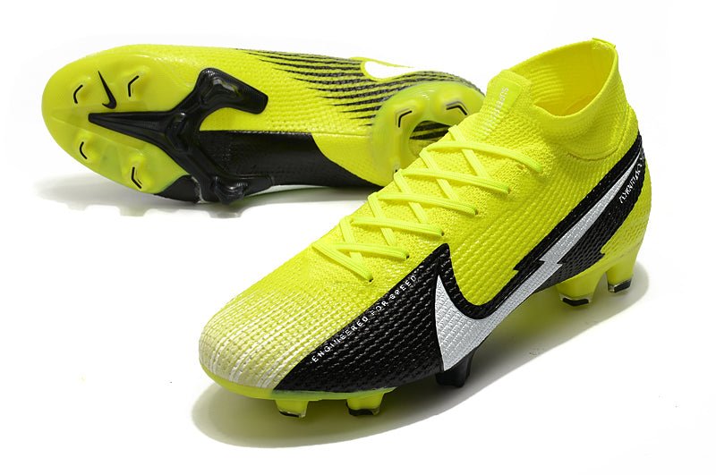 Nike Mercurial Superfly 7 Elite FG – Jaune Noir Blanc - FootXPert