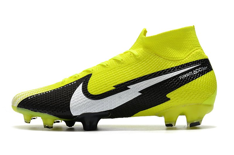 Nike Mercurial Superfly 7 Elite FG – Jaune Noir Blanc - FootXPert