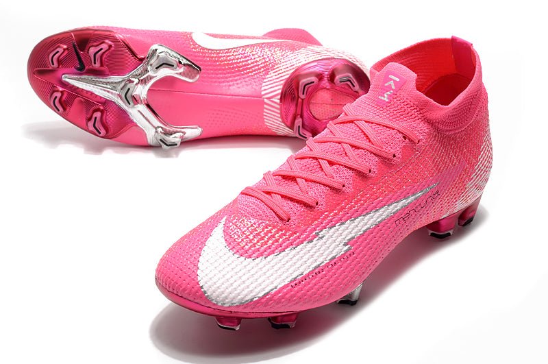Nike Mercurial Superfly 7 Elite FG – Mbappé Rosa – Rose Blanc Noir - FootXPert