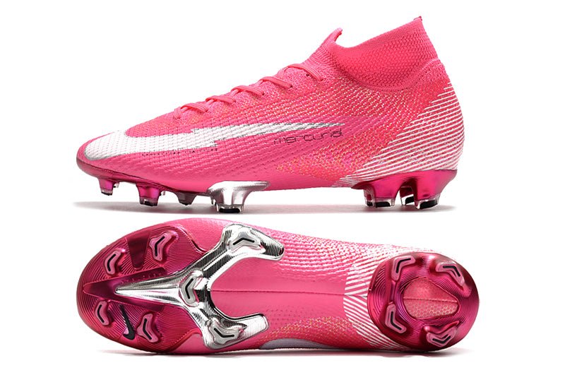 Nike Mercurial Superfly 7 Elite FG – Mbappé Rosa – Rose Blanc Noir - FootXPert