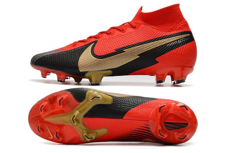 Nike Mercurial Superfly 7 Elite FG – Rouge Noir Or - FootXPert