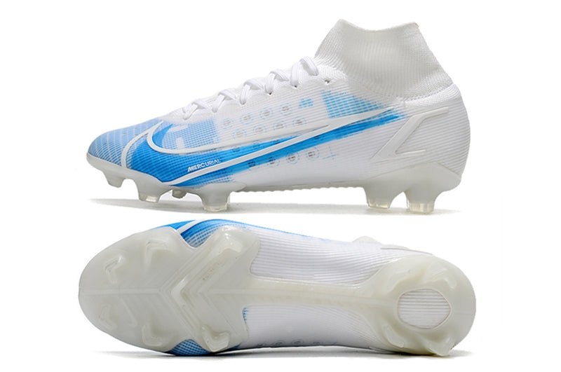 Nike Mercurial Superfly 8 Elite FG – Blanc Bleu - FootXPert