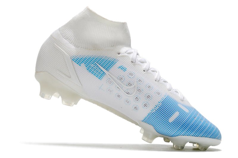 Nike Mercurial Superfly 8 Elite FG – Blanc Bleu - FootXPert