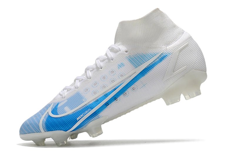 Nike Mercurial Superfly 8 Elite FG – Blanc Bleu - FootXPert