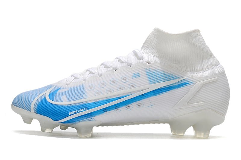 Nike Mercurial Superfly 8 Elite FG – Blanc Bleu - FootXPert