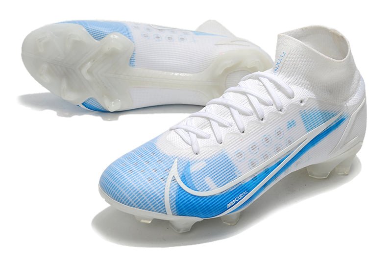 Nike Mercurial Superfly 8 Elite FG – Blanc Bleu - FootXPert