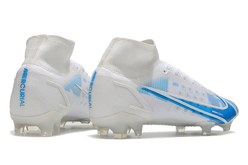 Nike Mercurial Superfly 8 Elite FG – Blanc Bleu - FootXPert