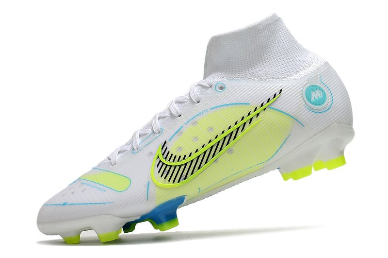 Nike Mercurial Superfly 8 Elite FG – Blanc Jaune Bleu - FootXPert