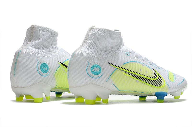 Nike Mercurial Superfly 8 Elite FG – Blanc Jaune Bleu - FootXPert