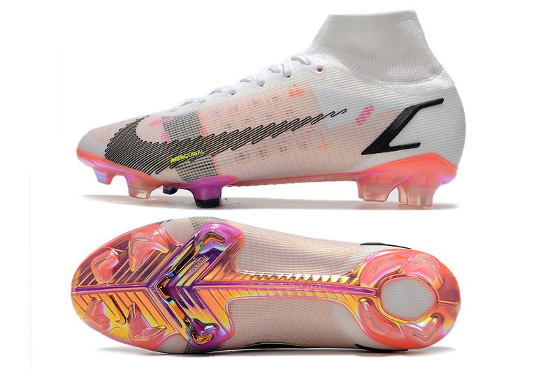 Nike Mercurial Superfly 8 Elite FG – Blanc Noir Carmin Rose - FootXPert