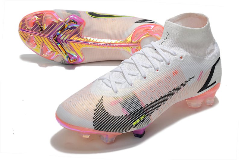 Nike Mercurial Superfly 8 Elite FG – Blanc Noir Carmin Rose - FootXPert
