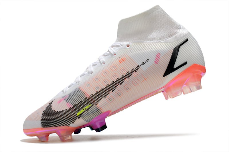 Nike Mercurial Superfly 8 Elite FG – Blanc Noir Carmin Rose - FootXPert