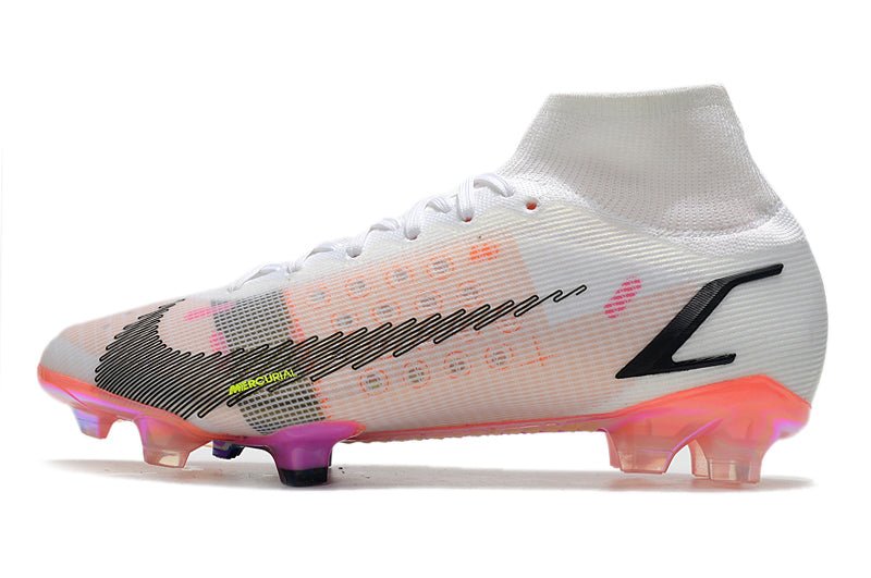 Nike Mercurial Superfly 8 Elite FG – Blanc Noir Carmin Rose - FootXPert
