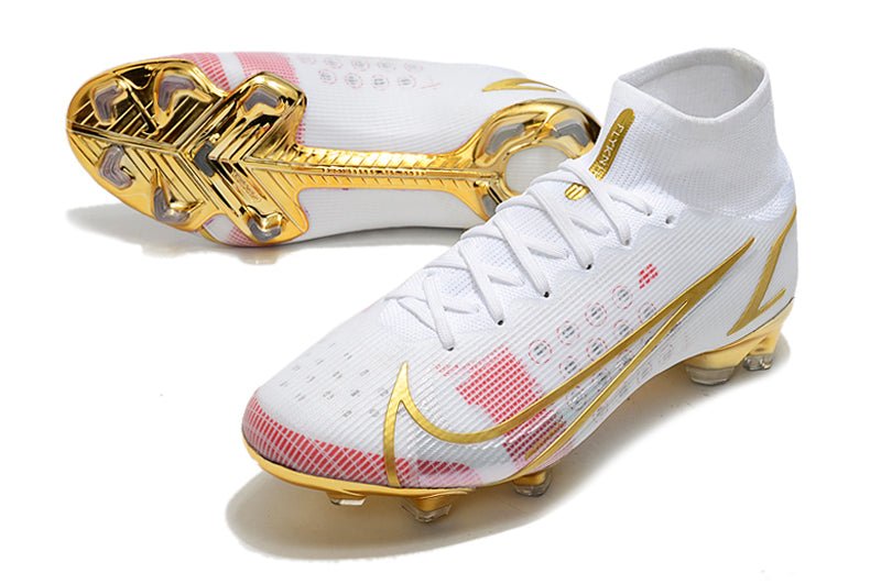 Nike Mercurial Superfly 8 Elite FG – Blanc Rose Or - FootXPert