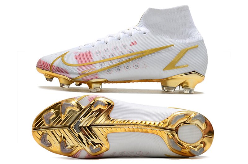 Nike Mercurial Superfly 8 Elite FG – Blanc Rose Or - FootXPert