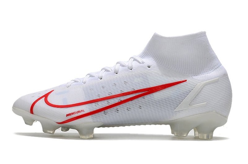 Nike Mercurial Superfly 8 Elite FG – Blanc Rouge - FootXPert