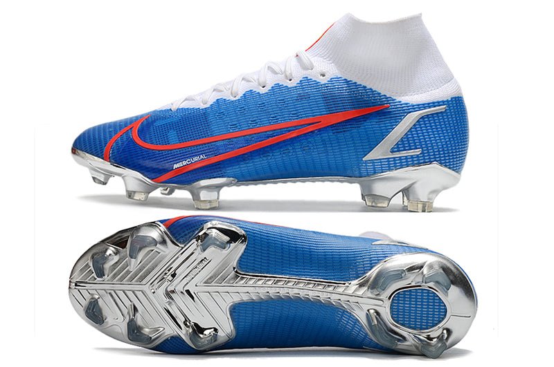 Nike Mercurial Superfly 8 Elite FG – Bleu Rouge Blanc - FootXPert