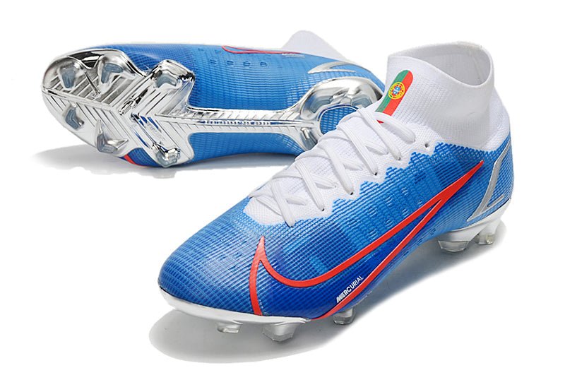 Nike Mercurial Superfly 8 Elite FG – Bleu Rouge Blanc - FootXPert