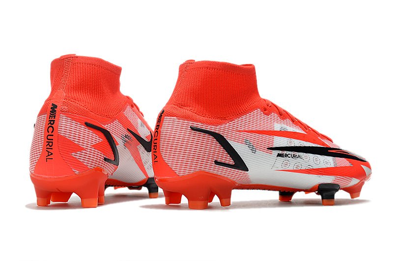 Nike Mercurial Superfly 8 Elite FG – CR7 – Rouge Piment Noir Fantôme Orange Total - FootXPert