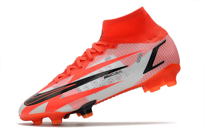 Nike Mercurial Superfly 8 Elite FG – CR7 – Rouge Piment Noir Fantôme Orange Total - FootXPert