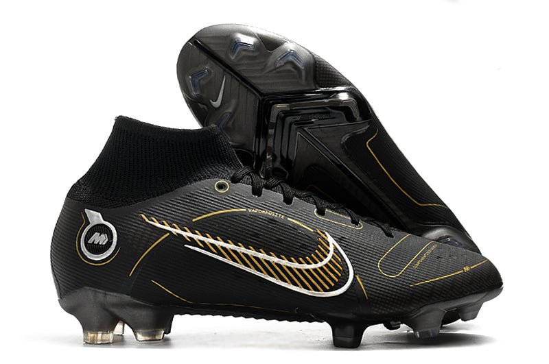 Nike Mercurial Superfly 8 Elite FG – Noir Or Métallique Argent Métallique - FootXPert