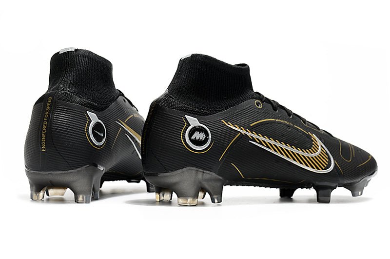 Nike Mercurial Superfly 8 Elite FG – Noir Or Métallique Argent Métallique - FootXPert