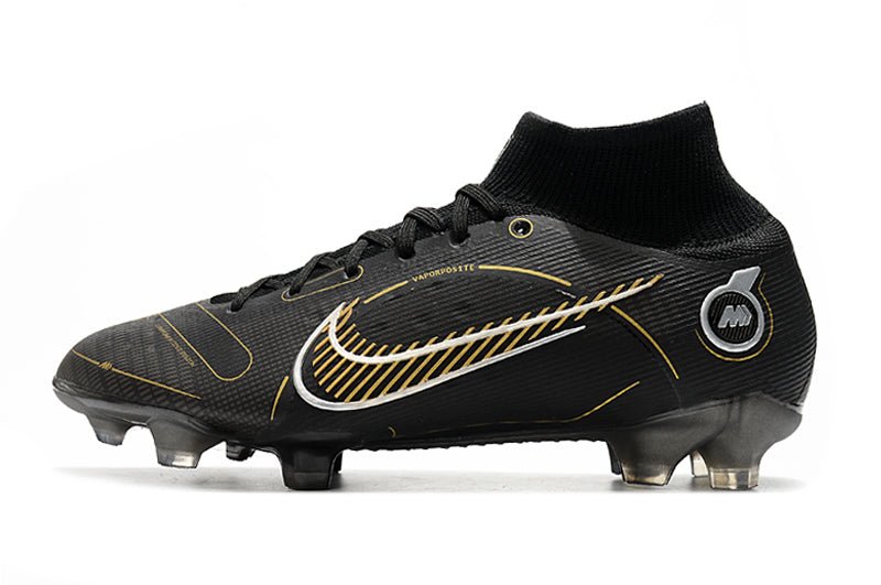 Nike Mercurial Superfly 8 Elite FG – Noir Or Métallique Argent Métallique - FootXPert