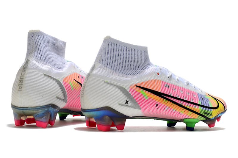 Nike Mercurial Superfly 8 Elite FG – Rose Bleu Jaune - FootXPert