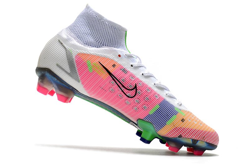 Nike Mercurial Superfly 8 Elite FG – Rose Bleu Jaune - FootXPert