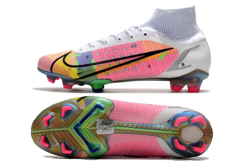 Nike Mercurial Superfly 8 Elite FG – Rose Bleu Jaune - FootXPert