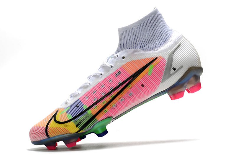 Nike Mercurial Superfly 8 Elite FG – Rose Bleu Jaune - FootXPert