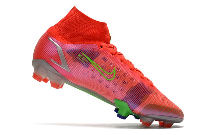 Nike Mercurial Superfly 8 Elite FG – Rubis Argent Métallique - FootXPert