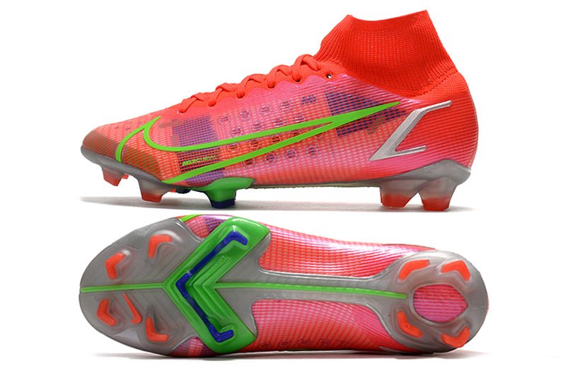 Nike Mercurial Superfly 8 Elite FG – Rubis Argent Métallique - FootXPert