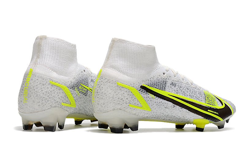 Nike Mercurial Superfly 8 Elite FG – Silver Safari – Blanc Noir Jaune Fluo - FootXPert