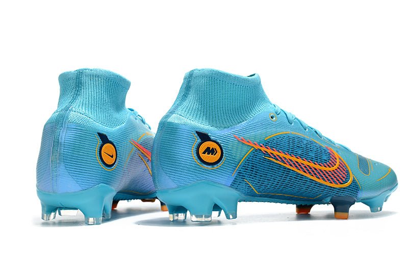 Nike Mercurial Superfly 8 Elite SG – Anti - Clog – Bleu Chlorine Orange Laser Marina - FootXPert