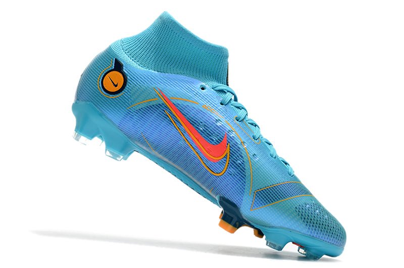 Nike Mercurial Superfly 8 Elite SG – Anti - Clog – Bleu Chlorine Orange Laser Marina - FootXPert