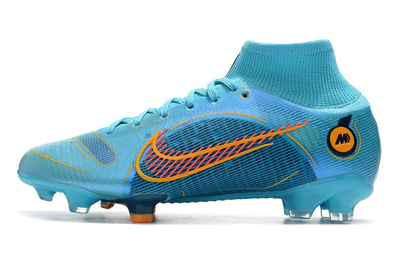 Nike Mercurial Superfly 8 Elite SG – Anti - Clog – Bleu Chlorine Orange Laser Marina - FootXPert