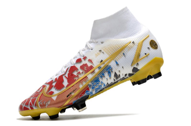 Nike Mercurial Superfly 8 Elite SG - Pro – AC – Blanc Rouge Or - FootXPert