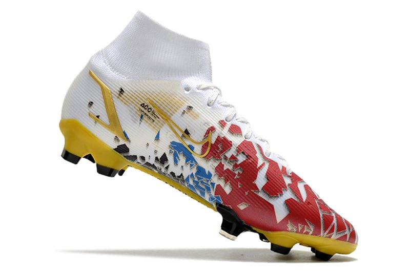 Nike Mercurial Superfly 8 Elite SG - Pro – AC – Blanc Rouge Or - FootXPert