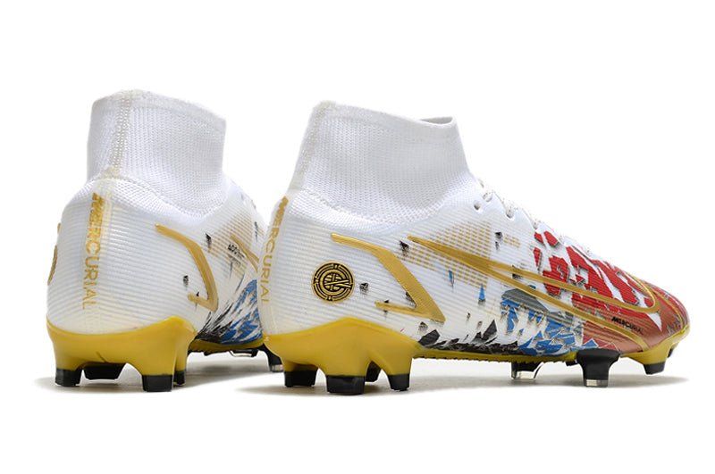 Nike Mercurial Superfly 8 Elite SG - Pro – AC – Blanc Rouge Or - FootXPert